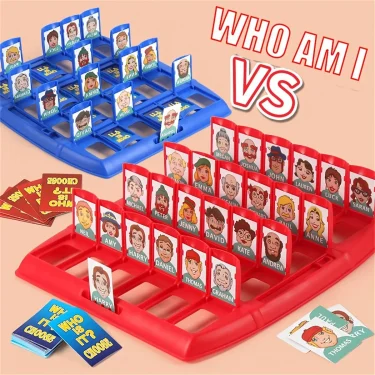 Guess Who I Am Puzzle Game Two Person Interactive Portable Tray Puzzle Board Game Suitable for Children 1