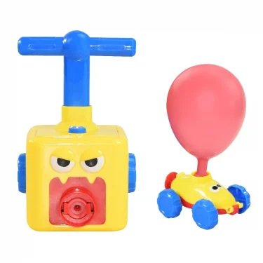 Air Balloon Press Car Toy Air Pressure Powered Car Balloon Car Set Edition Inflatable Educational Toys For Children 5