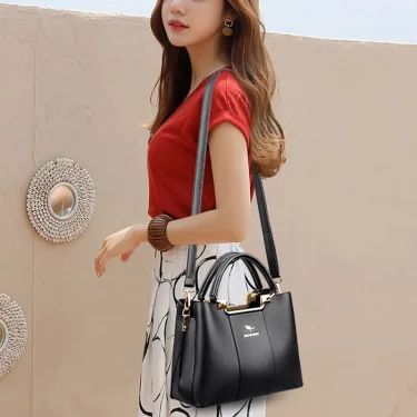New Ladies Handbags High Quality Soft Leather Bags Crossbody Shoulder Bag For Womens Large Capacity Casual Tote Bag Bolsos 5