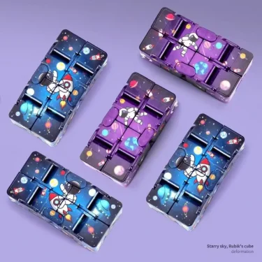 Infinity Magic Cube Starry Sky Square Puzzle Toys Four Corner Maze Toys Children Adult Decompression Relaxing Hand-Held for ADD 4