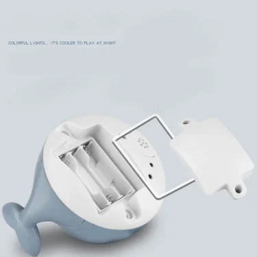 Electric Cartoon Whale Flashing Ball Water Squirting Sprinkler Baby Bath Toy Automatic Squirting Water Baby Bath Toy 6