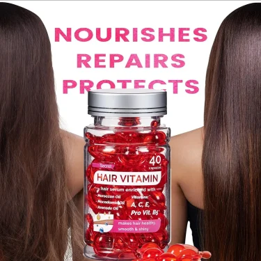 Moroccan Agam Vitamin Oil Hair Care Essence Damaged Nutrition Repair Hair Splitting Improvement Treatment Products 40 Capsules 1