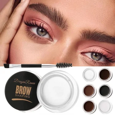 Dragon Ranee 6color Wild Eyebrow Styling Eyebrow Cream Styling Eyebrow Gel Soap Wax White Eyebrow Cream 5