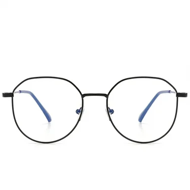 Metal Round Anti Blue Light Glasses Women Men Classic Square Eyeglasses Frames Transparent Computer Glasses Oculos Feminino 4