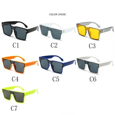 Fashion Kids Sunglasses Children Brand Square Sun Glasses Anti-uv Baby Sun-shading Eyeglasses Girl Boy Sunglass UV400 Eyewear 6