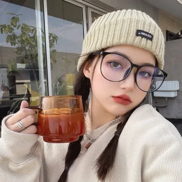 Anti-blue Light Square Glasses Frame Women Men Simple Transparent Optical Eyeglasses Blue-Blocking Compute Spectacles Frames 6