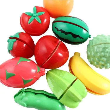 Simulation Kitchen Pretend Toy Cutting Fruit Vegetable Set Toy Cooking Interest Cultivation Montessori Educational Toy Kids Gift 2