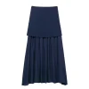 dark blue skirt