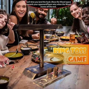 Kids Ring Toss Tables Games Home Party Family Social Strategy Drinking Games Funny Wooden Shot Board Outdoor Bars Games 3