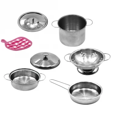 12 PCS Kitchen Set Pretend Play Simulated Kitchen Toy Children Role Playset Cooking Set Educational Gift for Kids Girls Boy 5
