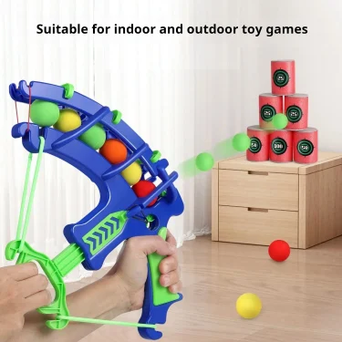 Montessori Throw Sport Slingshot Target Sticky Ball Dartboard Basketball Board Games Educational Children's Outdoor Game Toy 2