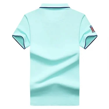 polo shirt men summer new high quality cotton mens Short sleeve Solid color embroidery Business casual polo shirt size M-4XL8631 2