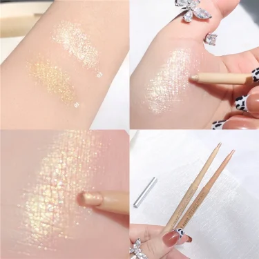 Sweet Mint Lying Silkworm Pencil Galaxy Glitter Eyeshadow Pen Long-lasting Waterproof Shiny Eyeliner Outline Pen Stick Makeup 5