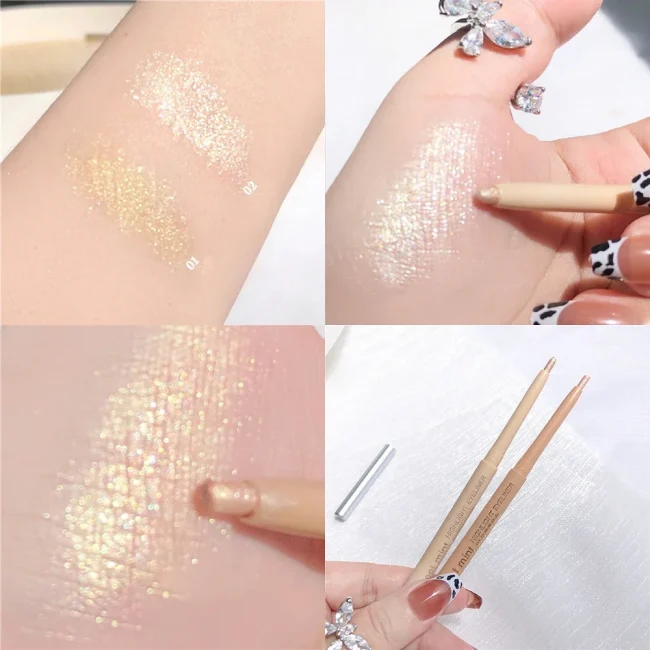 Sweet Mint Lying Silkworm Pencil Galaxy Glitter Eyeshadow Pen Long-lasting Waterproof Shiny Eyeliner Outline Pen Stick Makeup 5