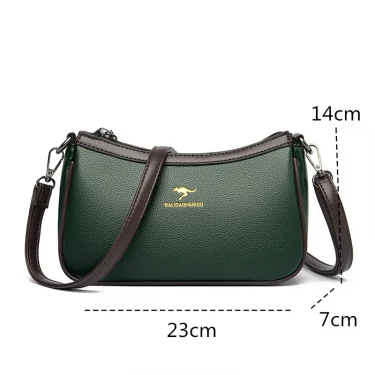 High Quality PU Leather Women Shoulder Crossbody Bag Female Fashion Simple Handbag Designer Ladies Messenger Phone Handbag Purse 4