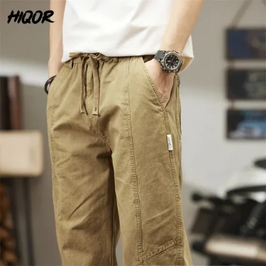 Men Cargo Pants Spring New In Straight Tube Outdoor Work Workwear Hombre Baggy Casual Pant Y2k Male Trousers For Men 6
