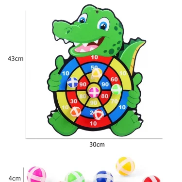 Educational Games Dart Board Baby Toy Stickey Ball Dart Indoor Sports Child Montessori Games for Children 3 to 7 Years 5