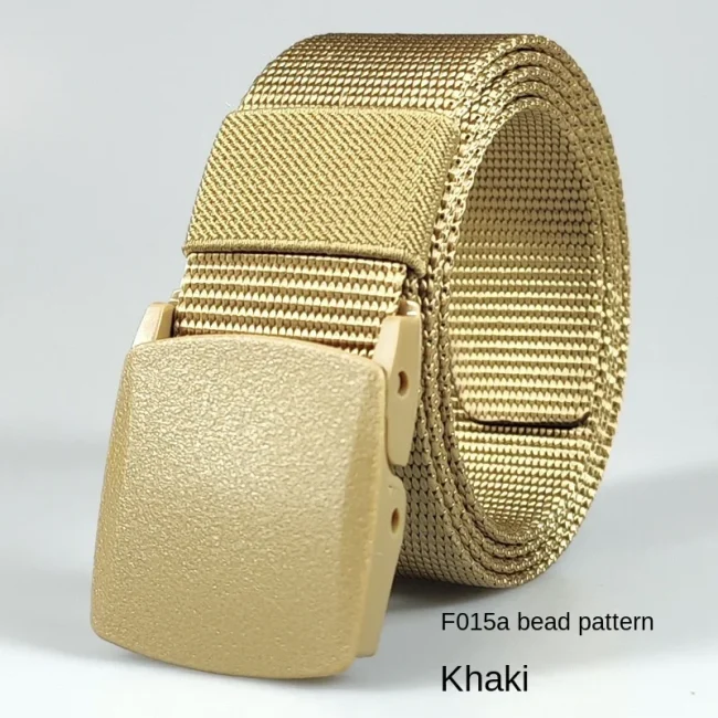 Men's Belt Outdoor Casual Canvas Belt nonmetal Free Training Nylon Tactical Belt With Pants Jeans Sports Belts For Men Women 6