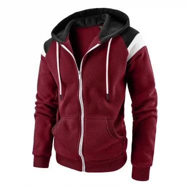 Men's Hoodie Fleece Cool Casual Winter Apparel Hoodies Sweatshirts Casual Sports Cardigan Long Sleeved Zipper Top Men Clothing 2