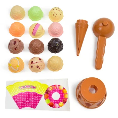 Children Simulation Food Kitchen Toy Ice Cream Stack Up Play Kids Pretend Play Toys Educational Toys For Baby Gifts 3