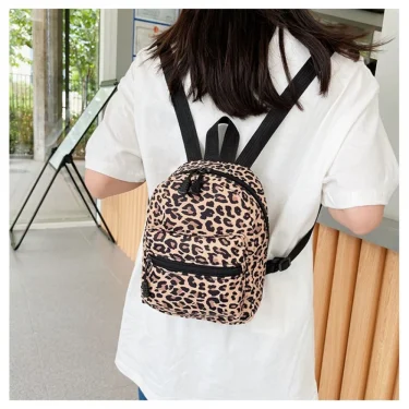 Fashionable Cute Girls Backpack Portable Mini Women Ladies Travel Shoulder Bag Canvas Things for Boy Schoolbag Floral Print 5