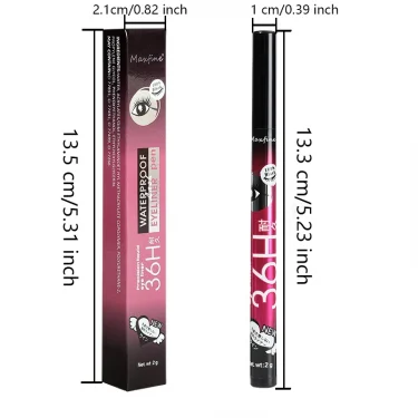 Long Lasting Quick Drying Waterproof Easy To Color Non Smudging Smooth Liquid Eyeliner 3