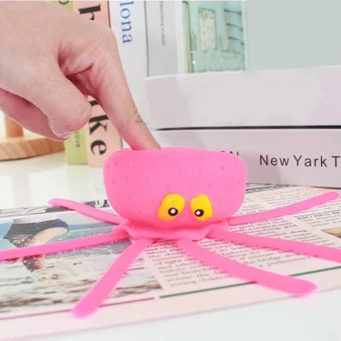 Baby Bath Toys Sponge Water Absorbing Octopus Squeezing Stress Relief Toys Summer Swimming Play Water Toy for Children 3