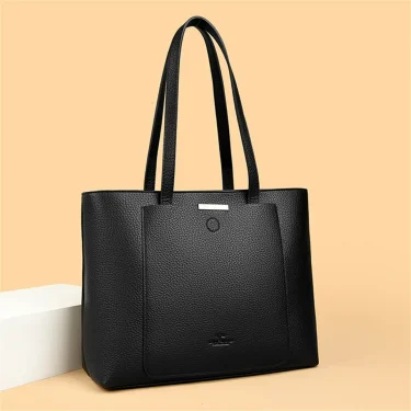 Genuine Brand Soft Leather Hand Bags Big Handbags Women Shoulder Bags for Laptop Luxury Designer Tote Shopping Top Handle Bag 1