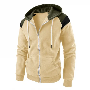 Men's Hoodie Fleece Cool Casual Winter Apparel Hoodies Sweatshirts Casual Sports Cardigan Long Sleeved Zipper Top Men Clothing 4
