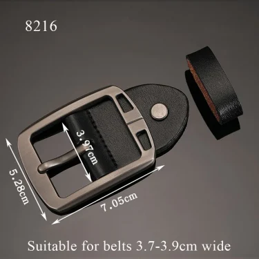 New Men's Belts Head Buckle Leather Craft Waistband Buckels Accessories Fashion Replacement Pin Belt Head Accessories Handmade 4