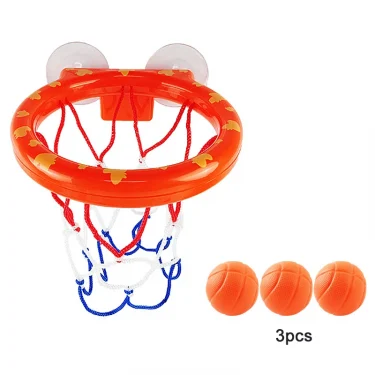 Baby Bath Toy Mini Shooting Basket Frame Toys Bathtub Shooting Basketball Play Water Game Toy Set with 3 Balls for Kids Children 5