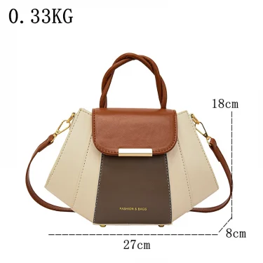 High Quality Soft Leather Handbag Women Luxury Purses Female Bag Designer Patchwork Ladies Shoulder Crossbody Bag Sac A Main New 4