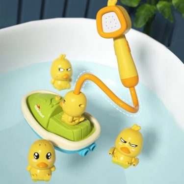 Cute Duck Electric Water Spray Bathroom Bathing Toys Baby Bath Toys Kids Bath And Shower Bathtubs Interactive Boy girl Gifts