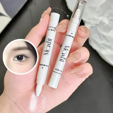 1pc Shimmering Highlight Stick, Glitter White Eyeshadow Pencil for Bright Eyes, Dazzling Effect Makeup Highlighter Pencil 4