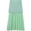 dark green skirt