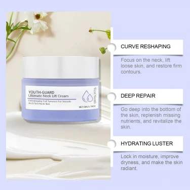Neck Lift Cream Eliminate Neck Fine Lines Deeply Moisturizing Hydrate Firming Tightening Rejuvenation Nourishing Neck Care Cream 6