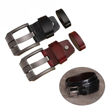 New Men's Belts Head Buckle Leather Craft Waistband Buckels Accessories Fashion Replacement Pin Belt Head Accessories Handmade 3