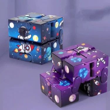 Infinity Magic Cube Starry Sky Square Puzzle Toys Four Corner Maze Toys Children Adult Decompression Relaxing Hand-Held for ADD 3