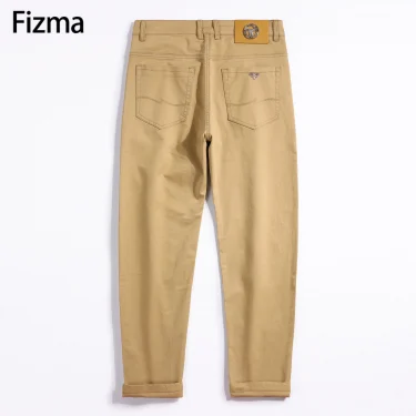 Fizma Man Pants Summer Business Casual Pants Classic Solid Color Loose Straight Trousers Brand Men's Clothing New In Baggy Pants 4