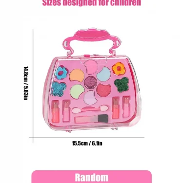 Children's beauty makeup bag toy for girl ,Kids Little handbag, princess washable, pretend toy, non-toxic and safe birthday gift 5