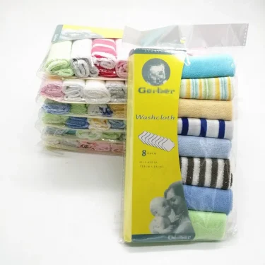8pcs/pack Newborn Baby Face Towel Baby Wash Cloth Infant Toddler Soft Bath Square Handkerchief Baby Wipe Mouth Washcloth 3