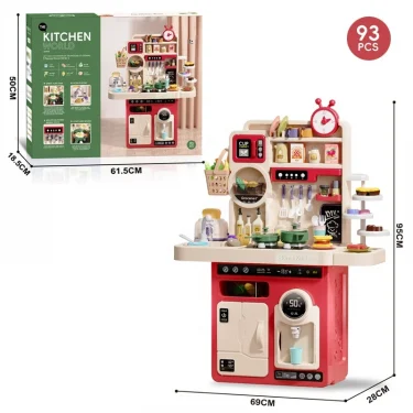 95CM Other Pretend Play Preschool Plastic kids games kitchen toys real Cooking Set Big Kitchen Food Toys for Girls pretend play 6