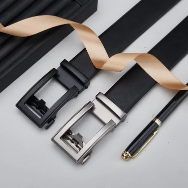 Fashion Men Belt,Alloy Buckle,Automatic Ratchet Leather Belt,Jeans Belt,Formal Belt,Men Genuine Leather Belt 1
