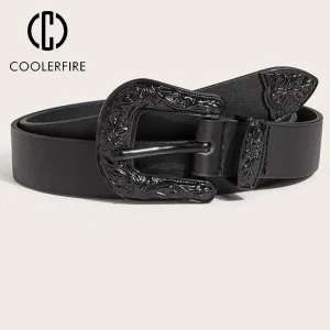 Women Belt Designer Belt Fashion Punk Cowboy Women's Trousers Belt for Jeans Belts for Lady Black Belts Waist Belts Strap ZX023 1