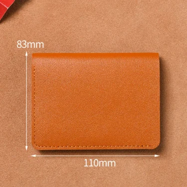 High Brand Card Bag Two Fold Buckle Small Wallet Portable Bank Card Driver'S License Two In One Ultra Light Thin Card Bag Wallet 6