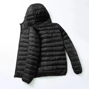 Fashion Brand Ultra Light Duck Down Jacket Mens Korean Streetwear Feather Coat Hooded Down Jacket Warm Men Clothes Spring Autumn 2