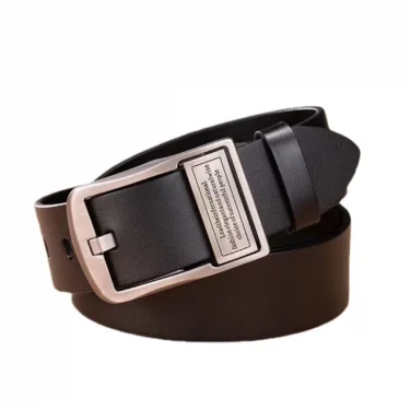 Hot selling synthetic leather men's waist belts Multiple pin buckle business fashion pants belts for man gift 3.8cm*120cm 5