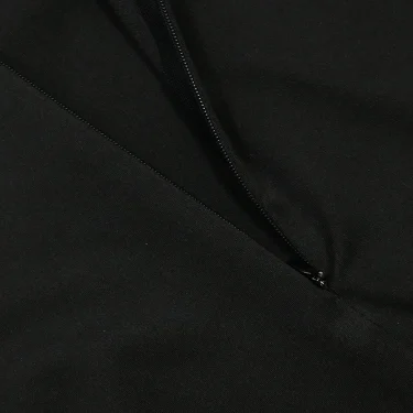 New Luxury Elegant Big Diamonds One Sleeve Black Bandage Beaded Evening Party Split Dress for Women Birtdhay Clubwear Prom Robe 6