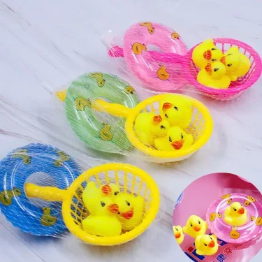 Bath Toy Bathroom Baby Toy Rubber Duck Animal Call Beach Swim Toy for Children Float Animal Yellow Duck Ducks Kawaii Cute Water 3
