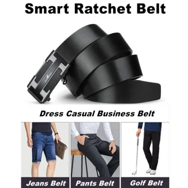 Fashion Business Men'S Belt Genuine Luxury Brand Belt Metal Buckle Belt High-Quality Leather Soft Belt With Cargo Pants Jeans 5